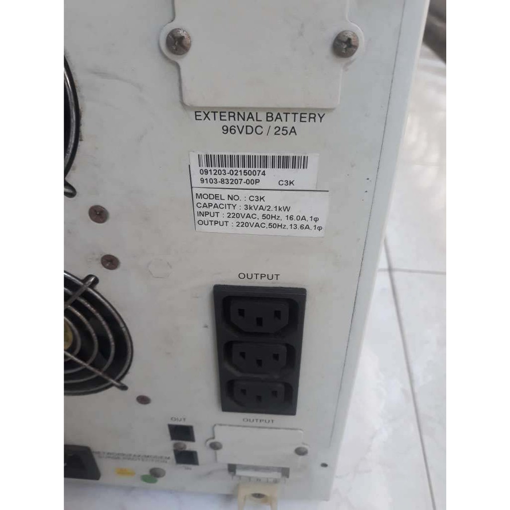 Bộ lưu điện UPS SANTAK Online C3K 3KVA/2100W (cũ)