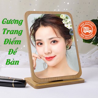 Gương Trang Điểm Để Bàn, Gương Trang Điểm Bằng Gỗ Phong Cách Hàn Quốc Sang Trọng PAPAA.HOME