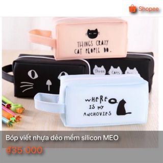 Bóp viết nhựa dẻo mềm silicon meo