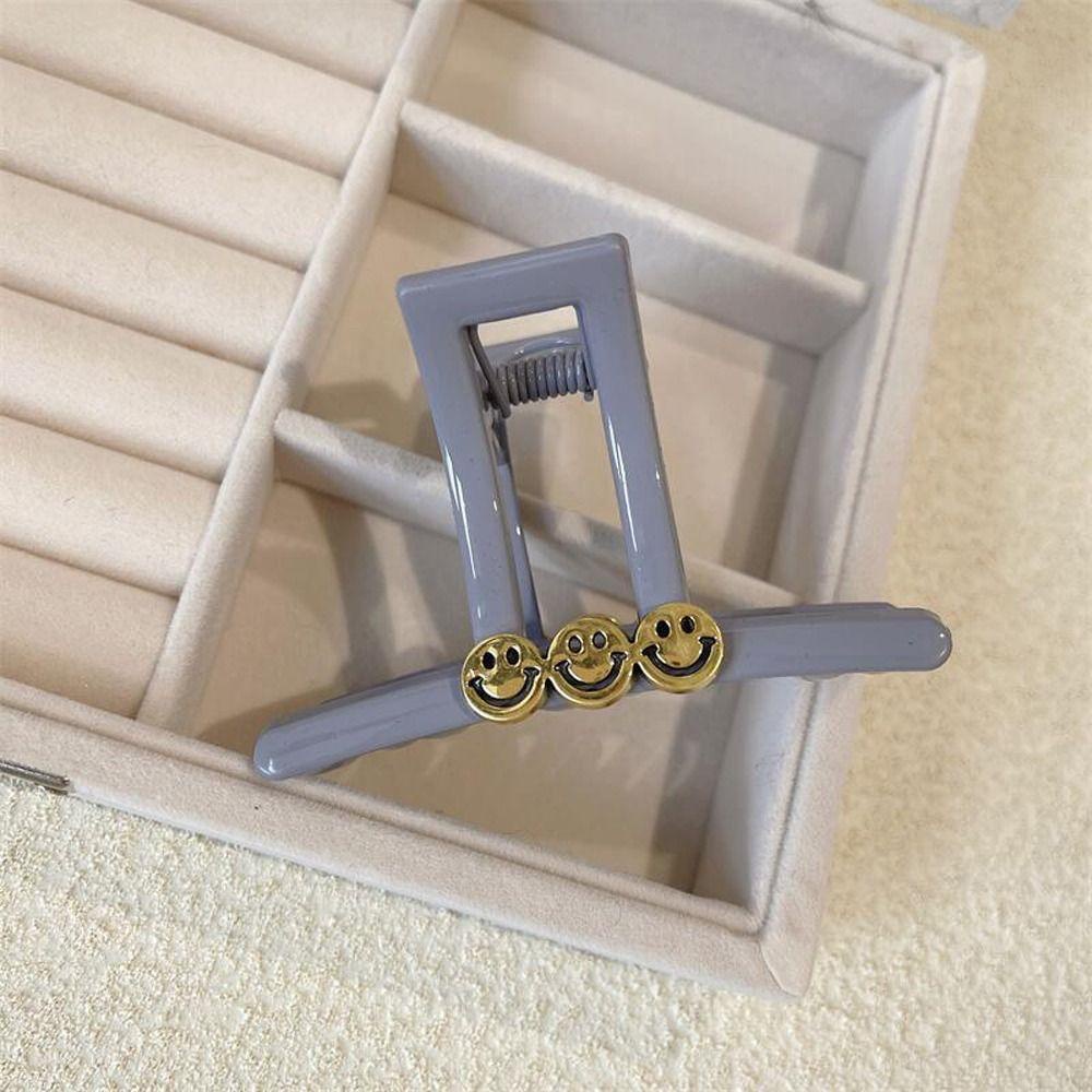 Kẹp Tóc Càng Cua Bằng Acrylic Màu Trơn Thời Trang Cho Nữ