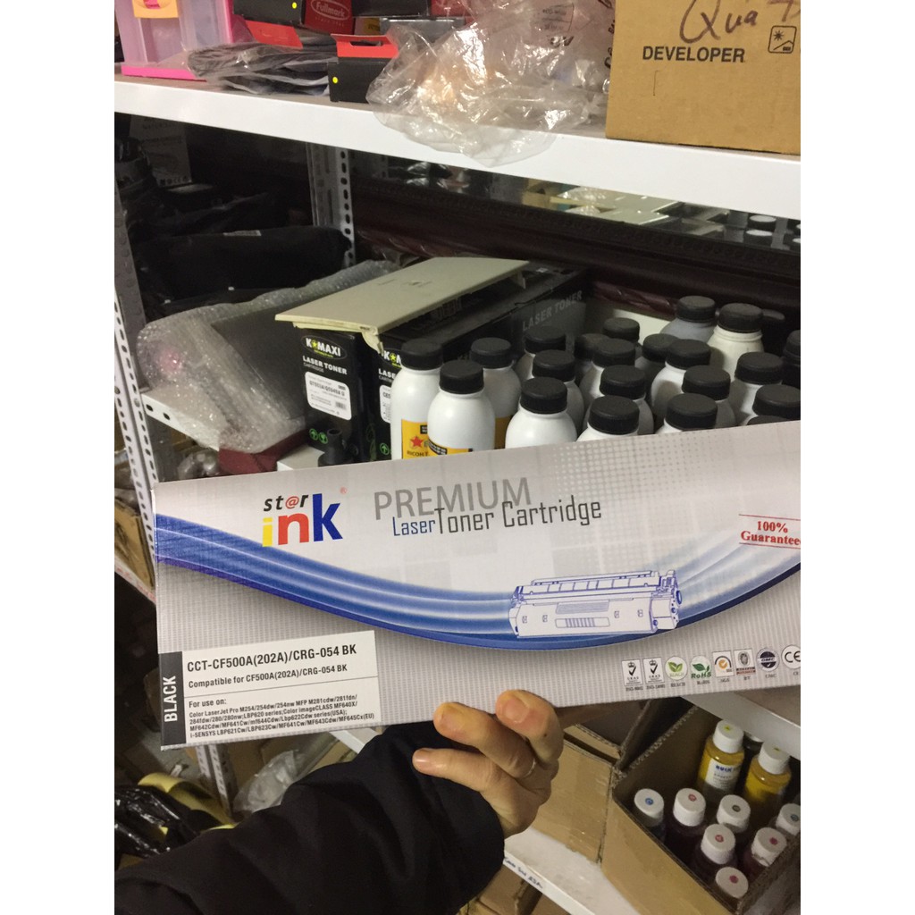 Hộp mực 202A [BH 12TH] Hộp mực 202A đen cho máy in HP 202A | CF501A | Laserjet Pro | MFP M281fdw M254dw hãng StarInk
