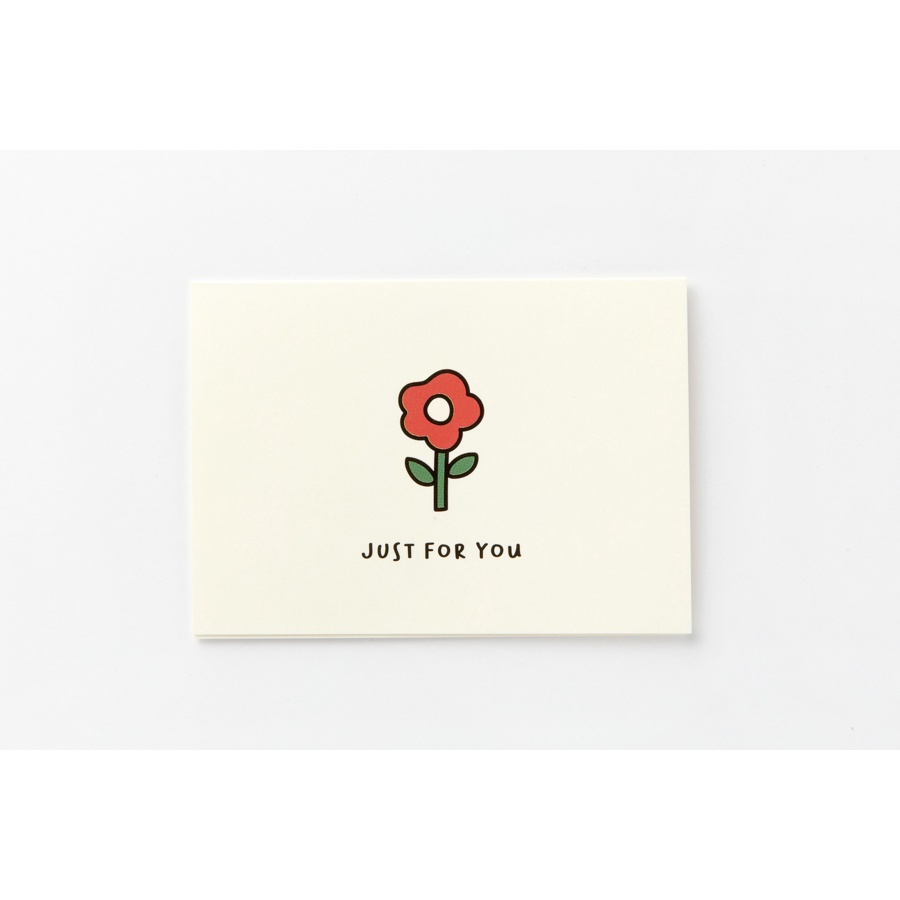 Set 3 Thiệp ARTBOX Hàn Quốc Trang Trí Chữ JUST FOR YOU Gấp Gọn Tiện Lợi