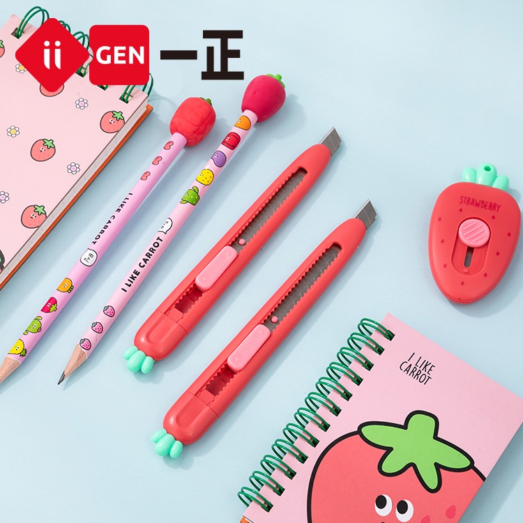 Dao rọc giấy mini hình cà rốt, dâu tây dễ thương