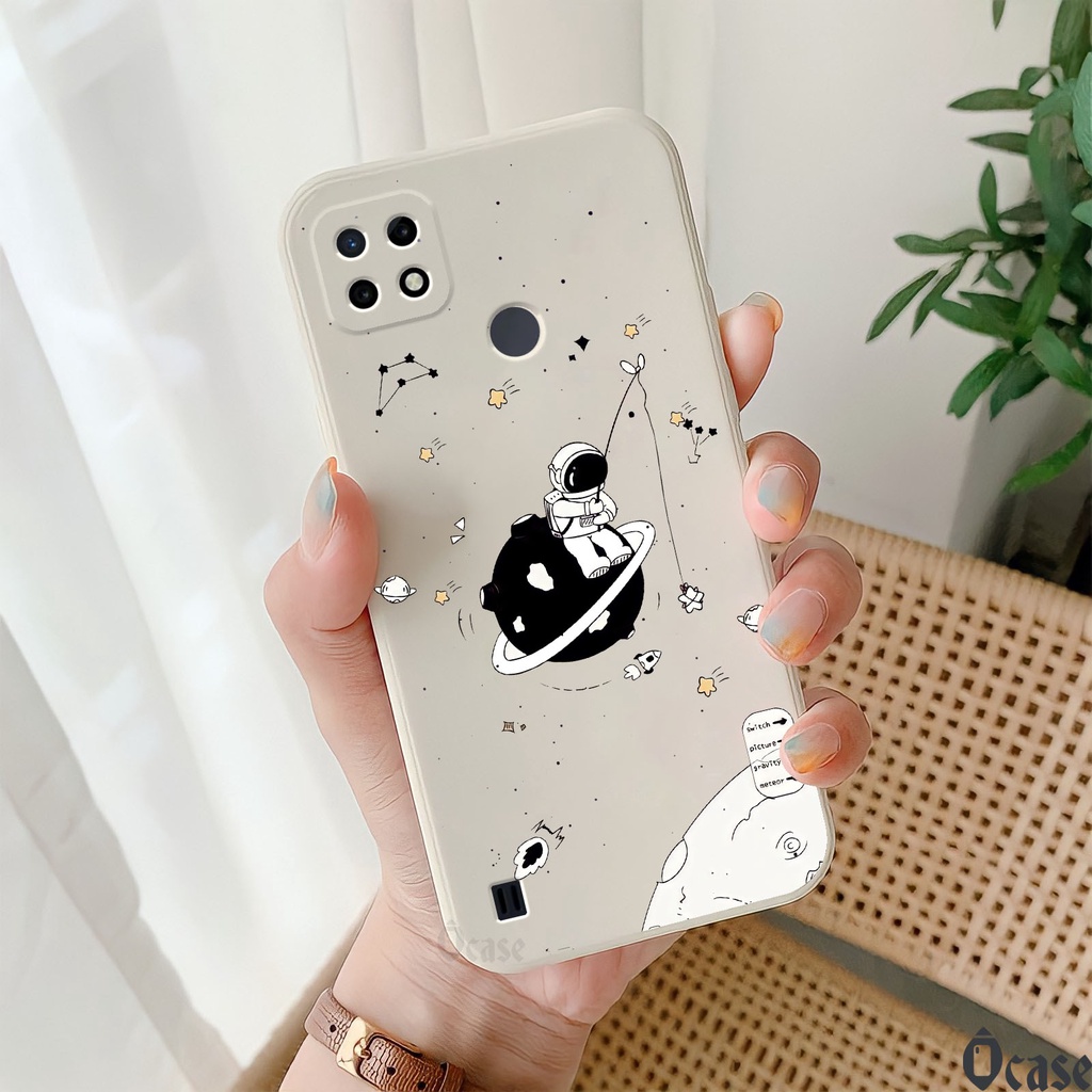 Ốp lưng Realme C21 / C21Y / C25Y in hình Nasa vũ trụ cạnh viền vuông có bảo vệ camera