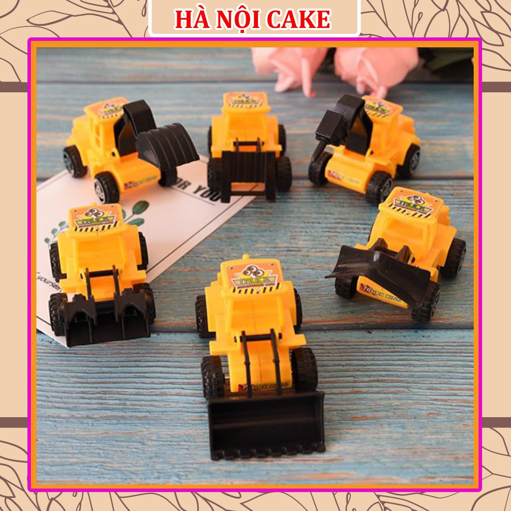 Bộ Máy Xúc Cẩu 6 Chiếc Hà Nội Cake Đồ Trang Trí Bánh Sinh Nhật - Trang Trí Bánh Kem