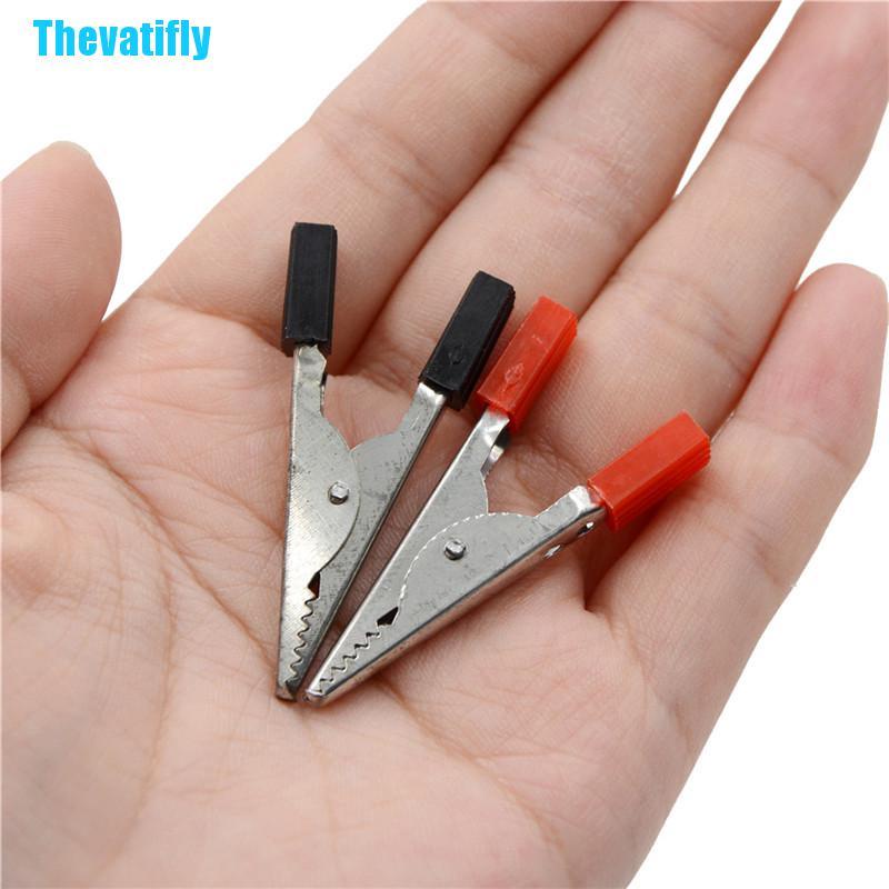 Bộ Kẹp Cá Sấu 10 48mm Màu Đỏ Và Đen