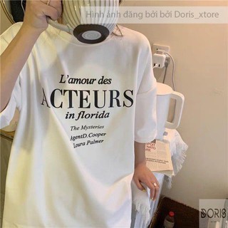 Áo Thun Tay Lỡ💥Áo Phông Tay Lỡ Dáng Unisex Form Rộng Phong Cách Ulzzang Hình Acteurs Doris_xtore