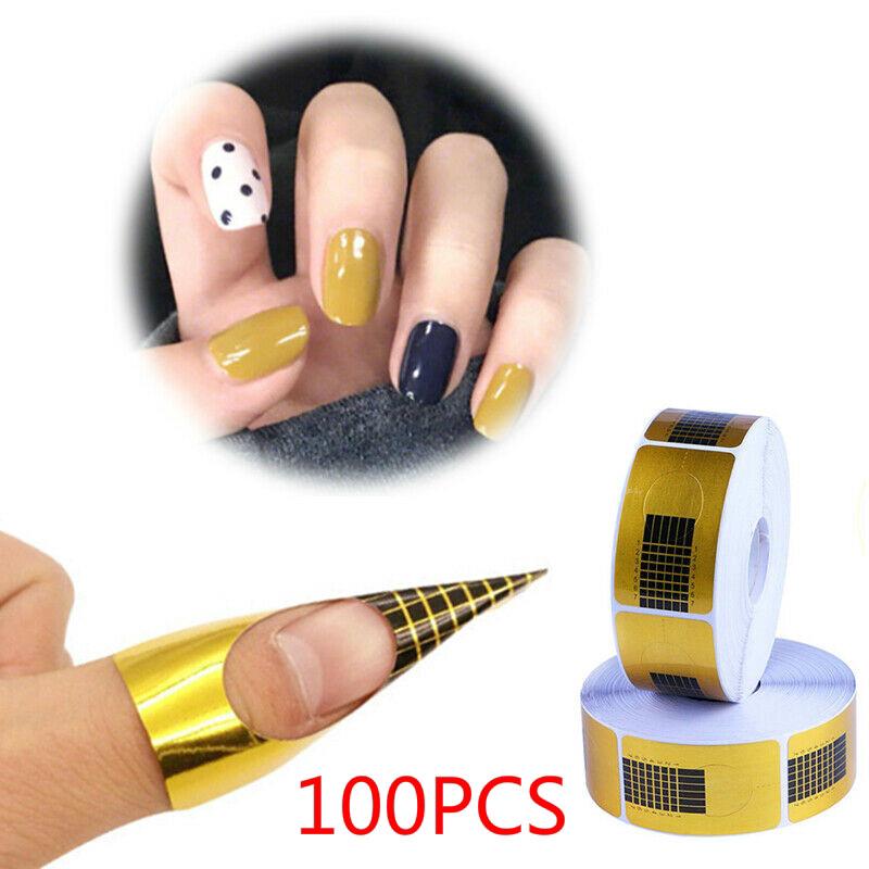 Set 100 miếng dán mở rộng định hình đầu móng