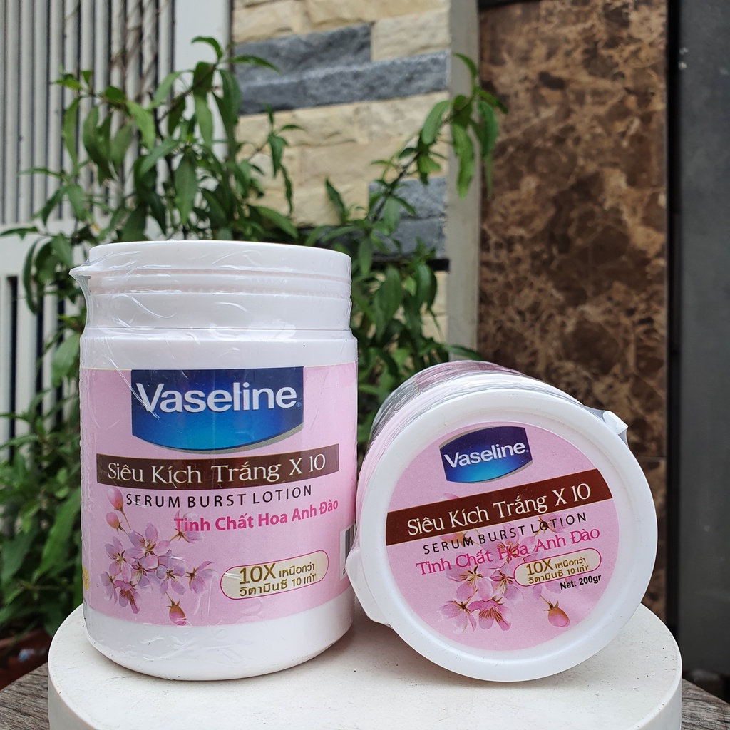 Kem kích trắng Vaseline ngày và đêm Thái Lan hộp 200gram
