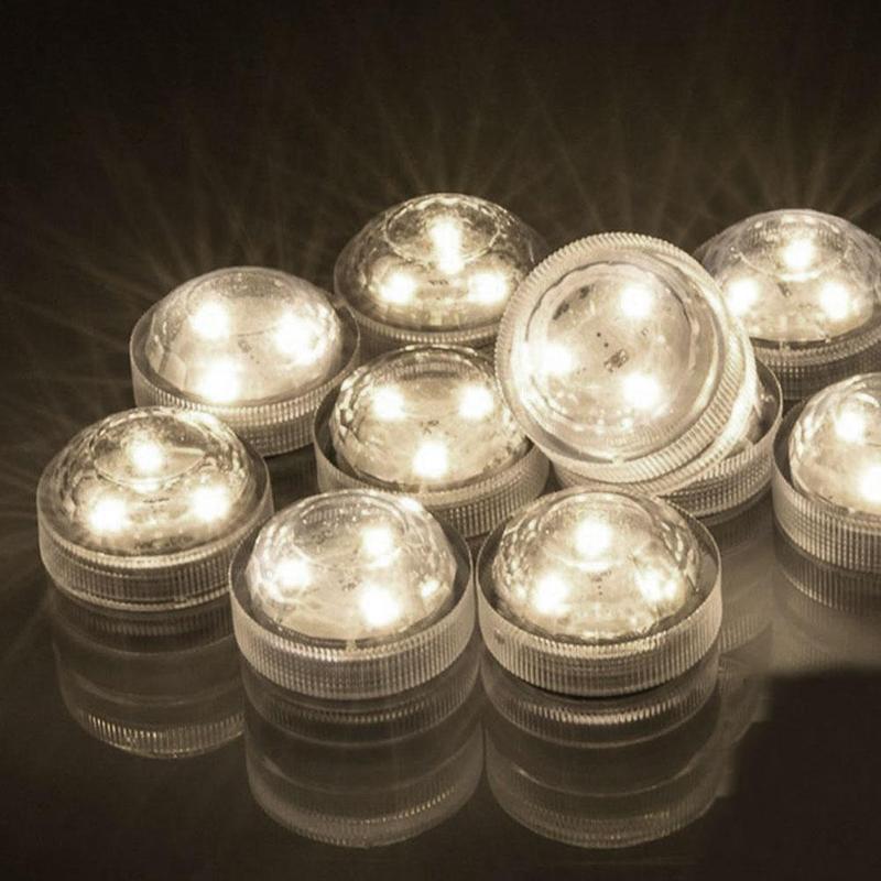 Đèn Led Tròn Nhiều Màu Sắc 3cm Chống Thấm Nước