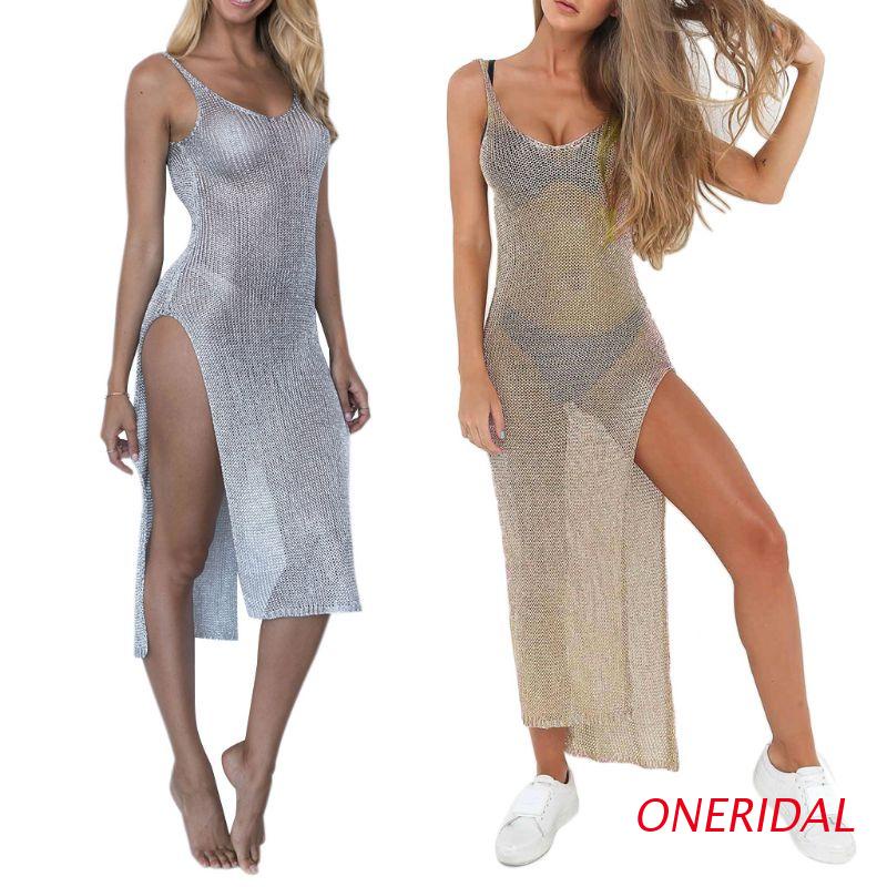 Oneri Bộ Đồ Bơi Vải Lưới Màu Trơn Che Nắng Dành Cho Nữ