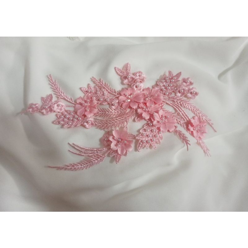 Hoa 3D trang trí - Hoa trang trí áo dài phụ kiện