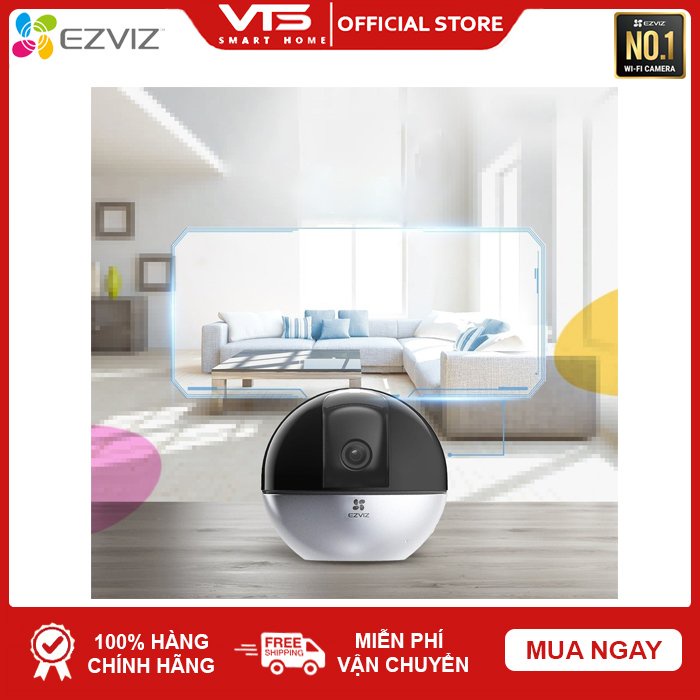Camera IP WIFI EZVIZ C6W 4.0MP 2K - Không Dây Quay Quét 360 Độ,Tự Thu Phóng Bám Theo Chuyển Động - VTS Store