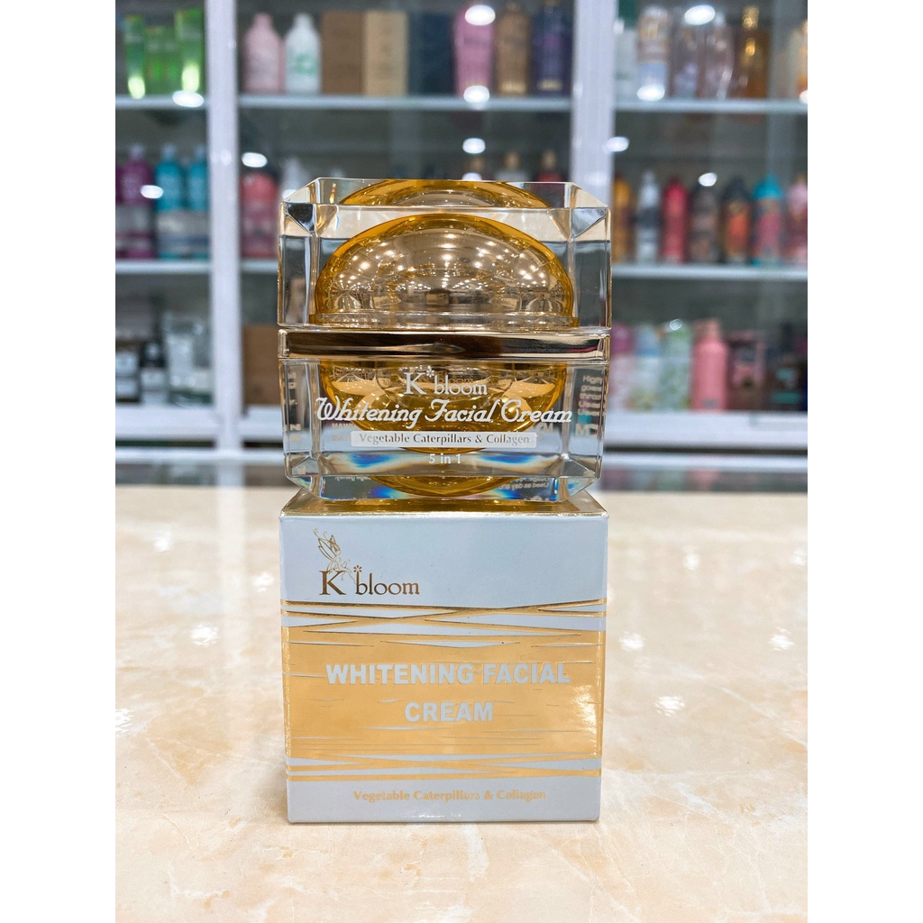 Kem Dưỡng Trắng Giảm Thâm Nám Ngừa Lão Hóa Da Đông Trùng Hạ Thảo K BLOOM Whitening Facial Cream 5in1 Đài Loan 30ml