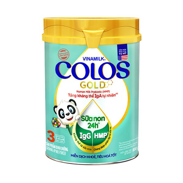 Sữa bột Vinamilk ColosGold  3 800g (cho trẻ từ 2 - 6 tuổi)
