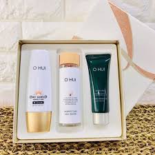 Bộ kem chống nắng OHUI Day Shield Perfect Sun Black SPF50+/PA+++ Special Set 3sp - Chống Nắng Phục Hồi Lão Hóa