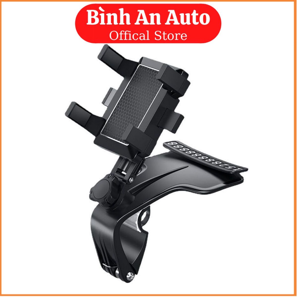 Giá đỡ kẹp điện thoại vô lăng để trên xe hơi ô tô xoay 360 độ chống rung treo đa điểm trên taplo, gương chiếu hậu