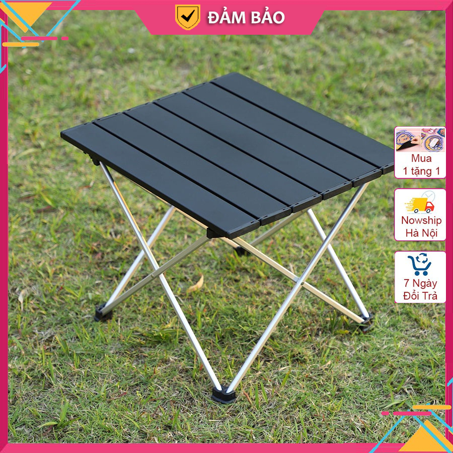 Bàn dã ngoại xếp gọn picnic du lịch gấp gọn bằng hợp kim nhôm nhẹ, gấp gọn, chắc chắn, độ bền cao.