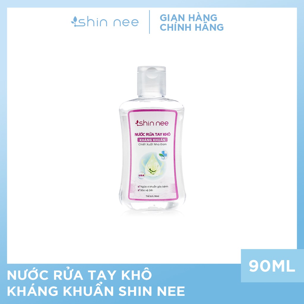 [Mã BMBAU50 giảm 7% đơn 99K] Nước rửa tay khô chiết xuất nha đam Shin Nee 90ml/chai