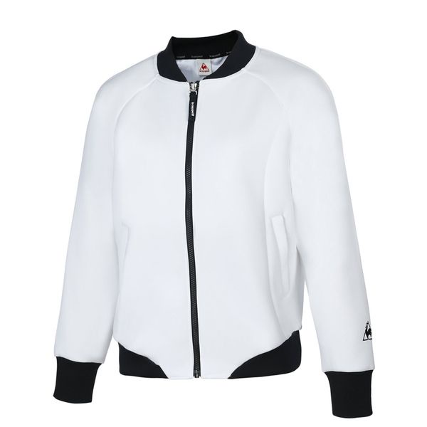 Áo nỉ Lecoq Sportif nữ QMWQJF01-WHT