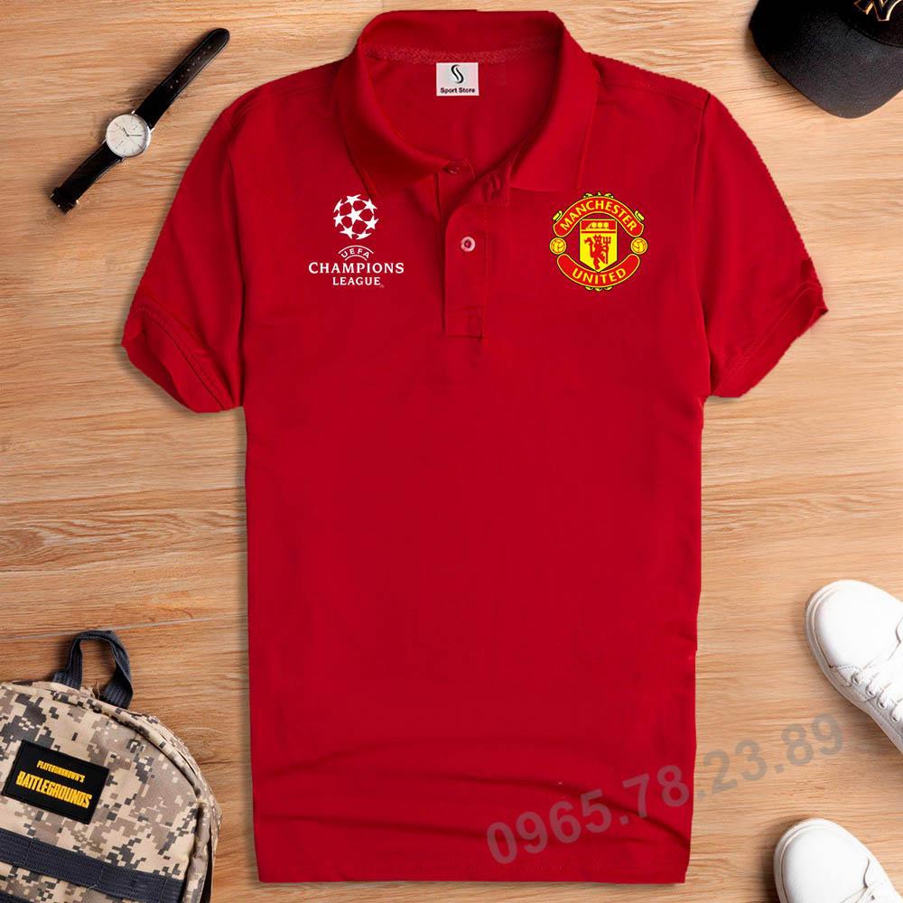 Áo Thun Polo cổ bẻ ngắn tay MU - C1 Manchester United Nam Nữ Cao Cấp, cotton mát ko bông xù, trẻ trung sang trọng GUCATI | BigBuy360 - bigbuy360.vn