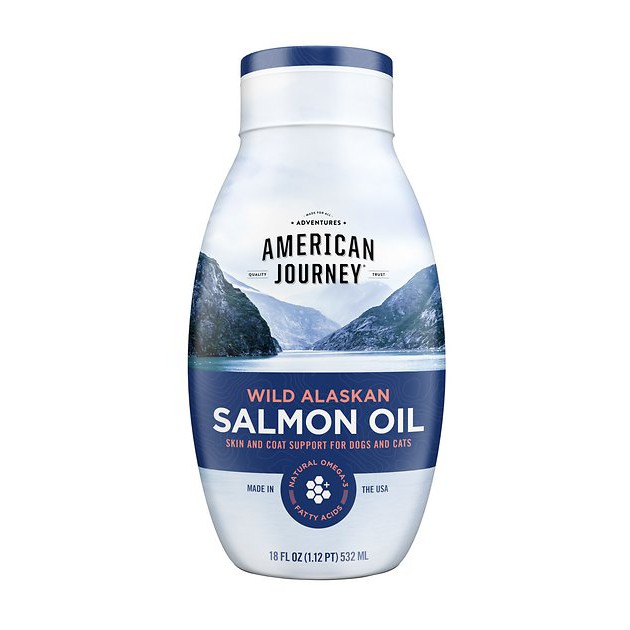 American Journey Wild Alaskan Salmon Oil Liquid Dog & Cat Supplement - Dầu cá Hồi bổ sung Omega dưỡng lông và da