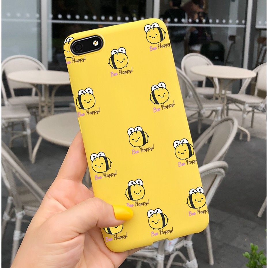 Huawei Y5 Y6 2017 Y5 Y6 Y7 Prime 2018  Y7 Y7Pro 2019 Case Silicon Soft TPU Protective Butterfly Bee Phone Cover Casing