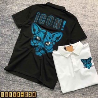 Polo Dsquared2 ICON đính kim sa hình mặt báo cực chất