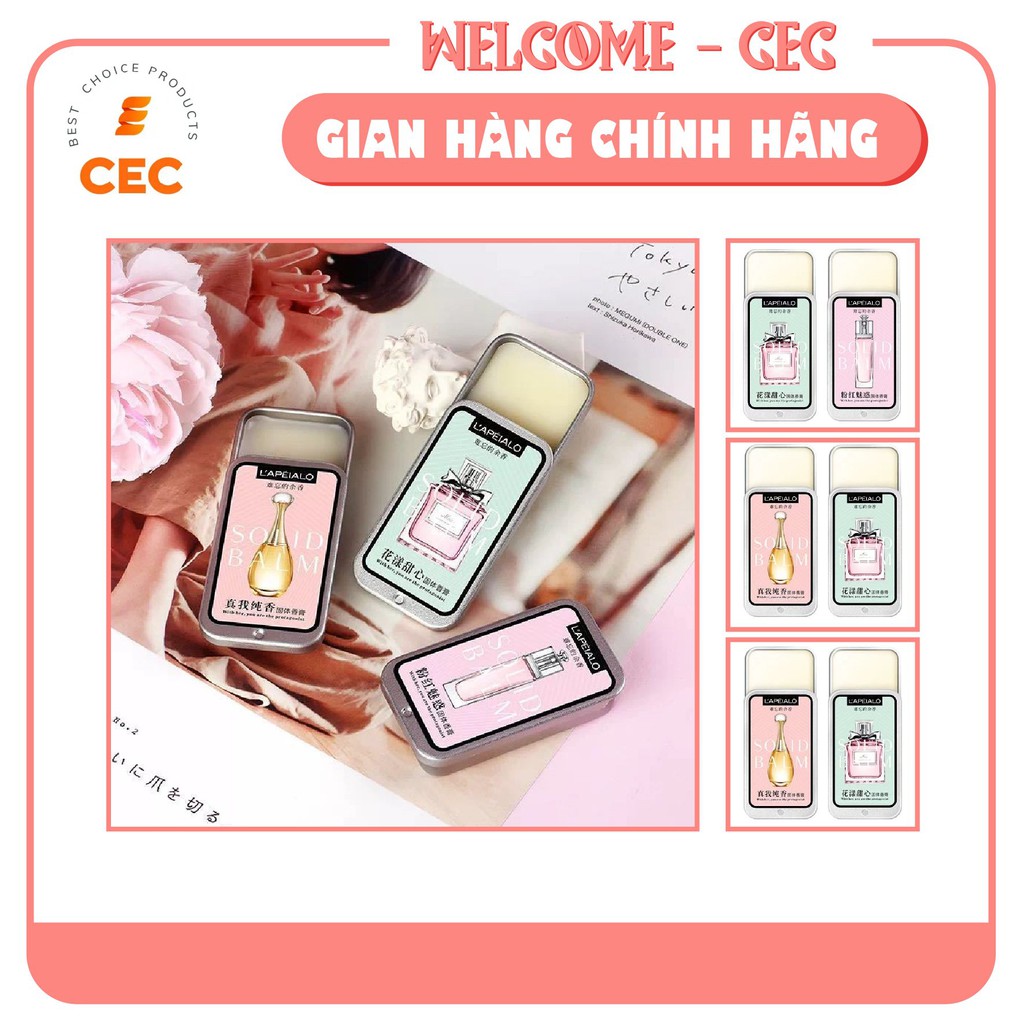 Nước hoa khô Nữ Lapeialo dạng sáp Chính hãng, Set 3 mùi hương 10g thơm dịu nhẹ và lưu mùi hương lâu L518