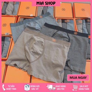 Quần Lót Đùi Nam, ️Hộp 3 quần sịp nam HM sợi tre cao cấp-1655