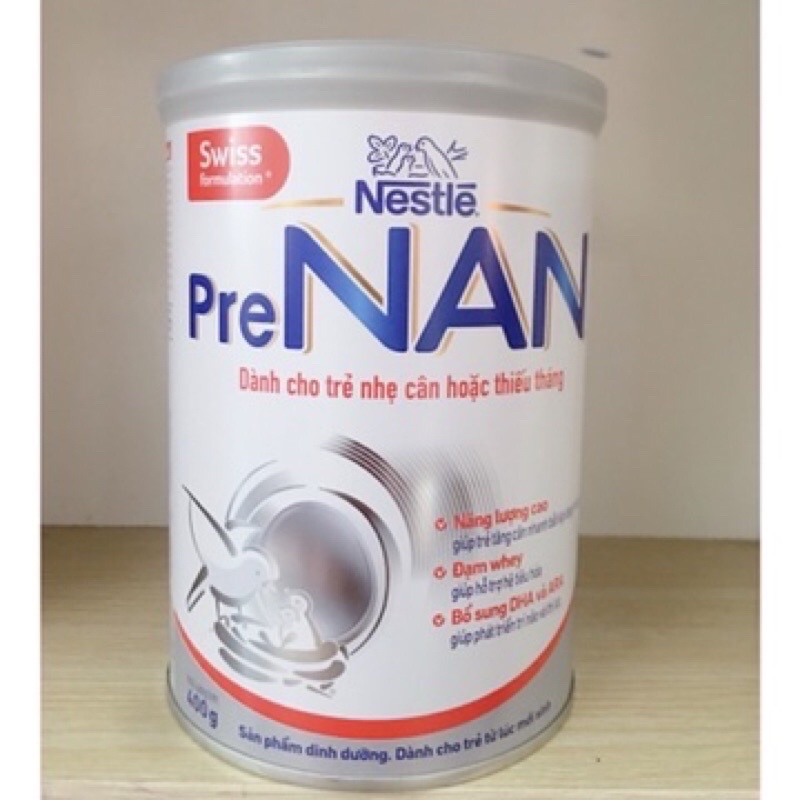 sữa pre Nan dành cho bé nhẹ cân thiếu tháng 400g(date mới)