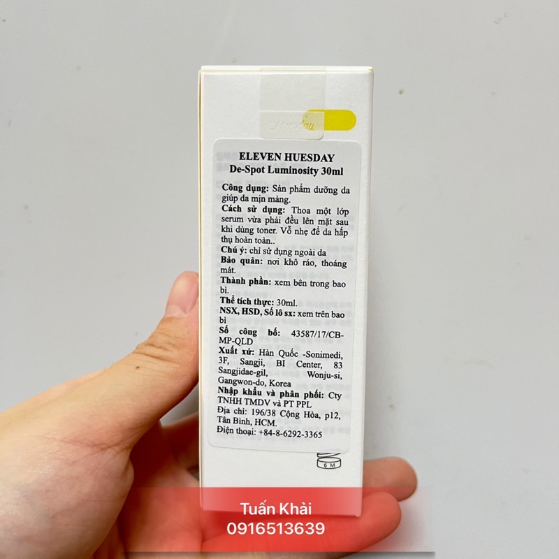 Serum nám dưỡng trắng da Huesday