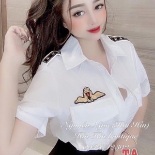 Áo sơ mi phi công_ngắn tay siêu hót