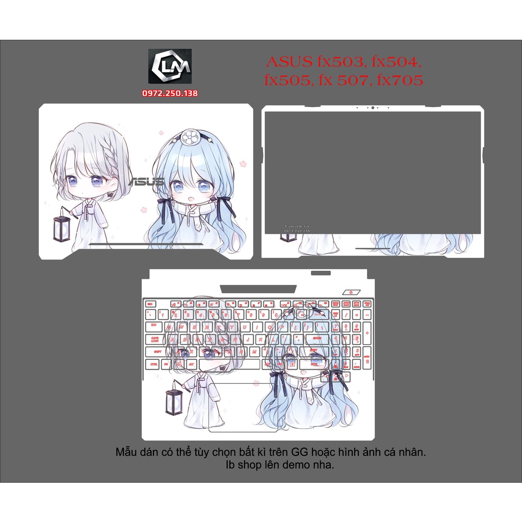 Skin dán cho laptop Asus FX503,FX504,FX505,FX507,FX705 ..Các dòng game các Hãng , shop đều phục vụ quý khách đủ cả