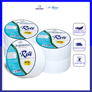 [COMBO] Cuộn giấy đa năng 2 lớp 700g siêu dai ROTO | Thế Giới Giấy | 100% bột giấy nguyên sinh | RT700