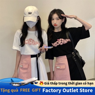 Bộ Áo Thun Tay Ngắn/ Chân Váy/ Dây Cột Tóc Thời Trang Dành Cho Nữ (Có Bán Lẻ)
