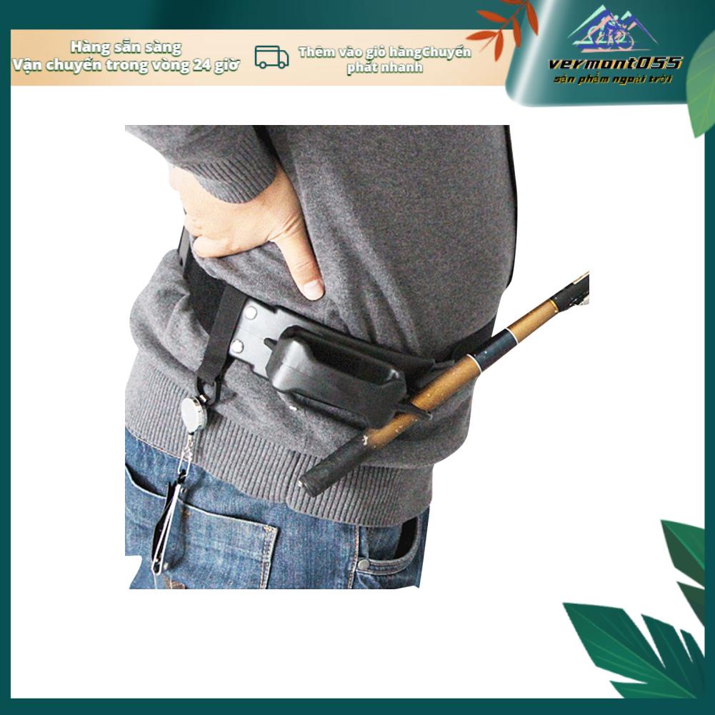 Vermont055 Sea Fishing Fighting Rod Pole Holder Waist Gimbal Belt Tackle Accessory with Hook