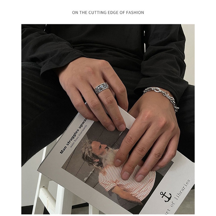 Nhẫn Hình Mắt Thời Trang Có Thể Điều Chỉnh Dành Cho Nam Và Nữ