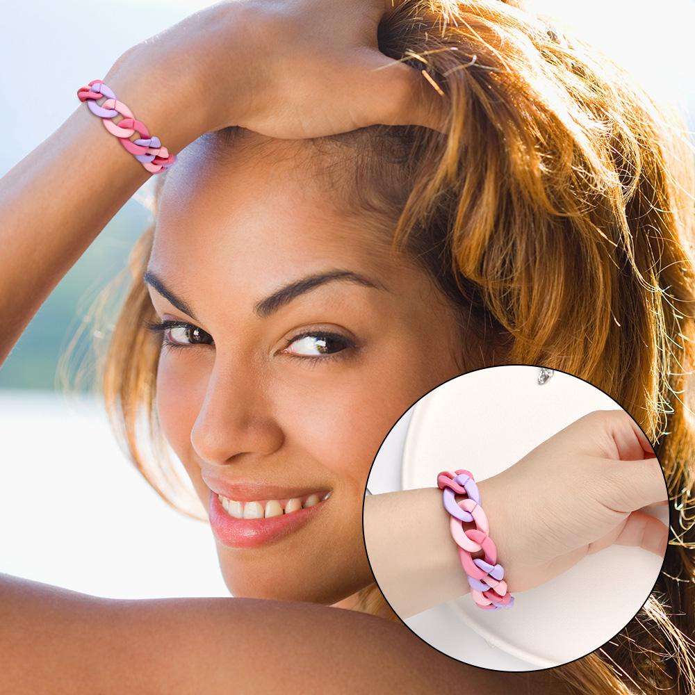 Vòng Tay BORAG Màu Cầu Vồng Thời Trang