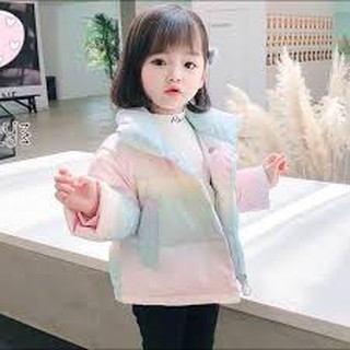 Áo khoác len cầu vồng