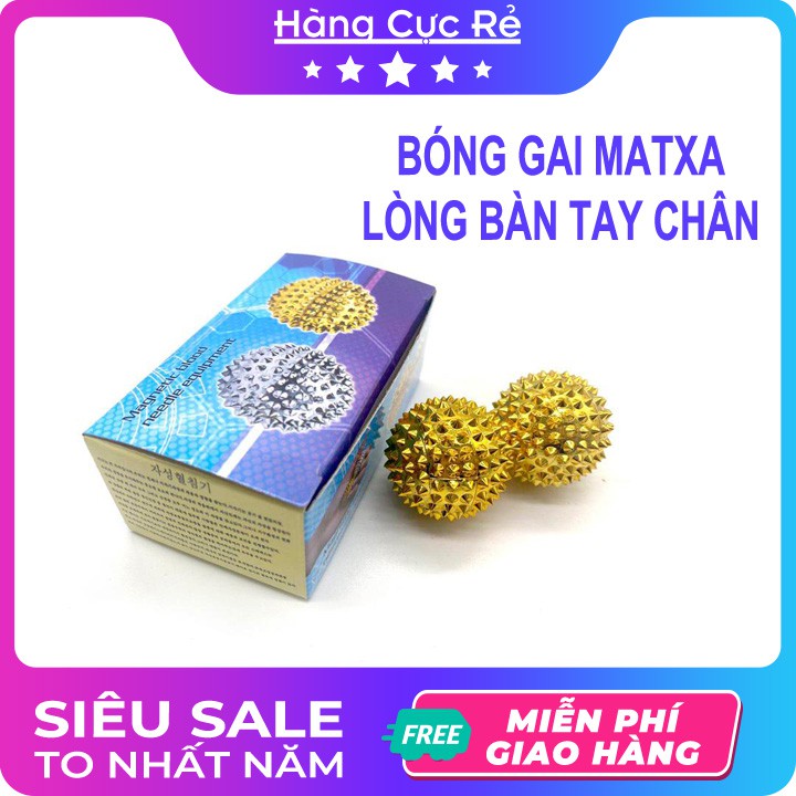 Dụng cụ massage chân tay FREESHIP Bóng matxa gai trị liệu nhức mỏi chân tay hiệu quả - Shop Hàng Cực Rẻ