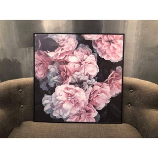 (ảnh thật)Tranh canvas hoa nhẹ nhàng kèm khung và đinh treo tranh