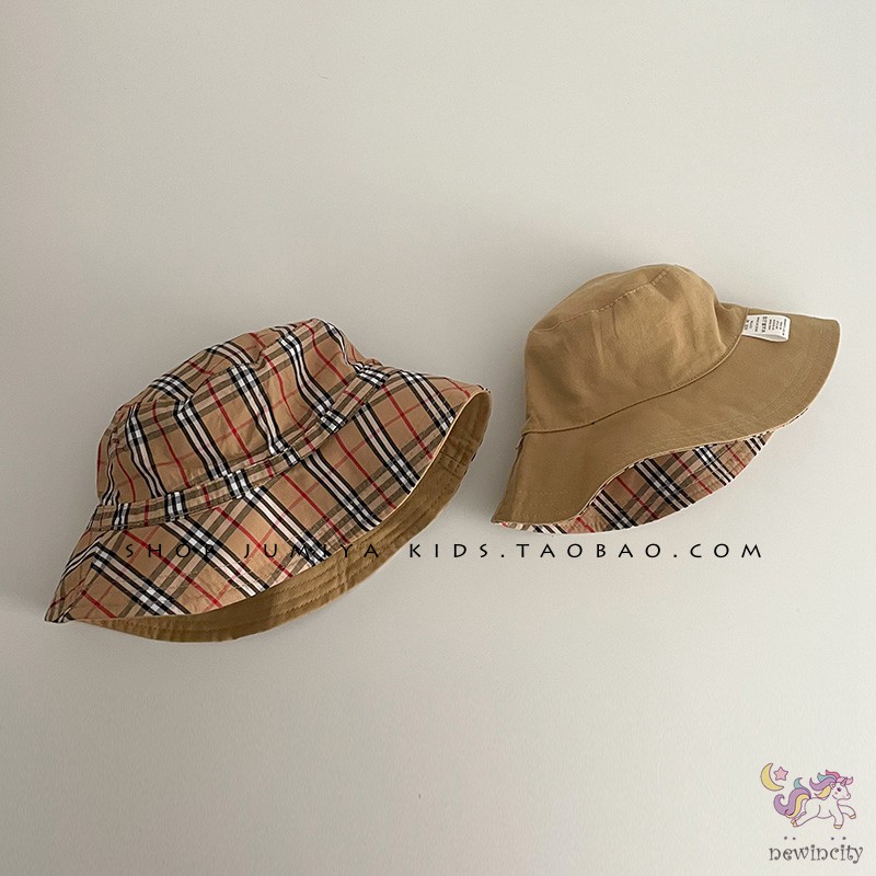 Mũ Tai Bèo Họa Tiết Caro Cho Bé Gái