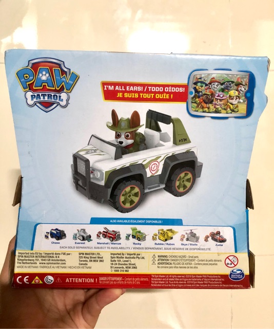 Paw Patrol- Hộp xe chó rừng xanh Tracker