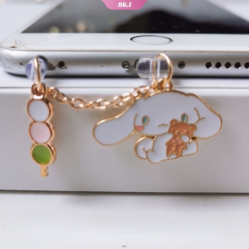 SANRIO Nút Cắm Chống Bụi Cổng Sạc Tai Nghe Hình Hoạt Hình Đáng Yêu Cho ĐT táo