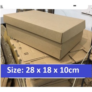 Combo 50 hộp carton 28x18x10cm nắp gài