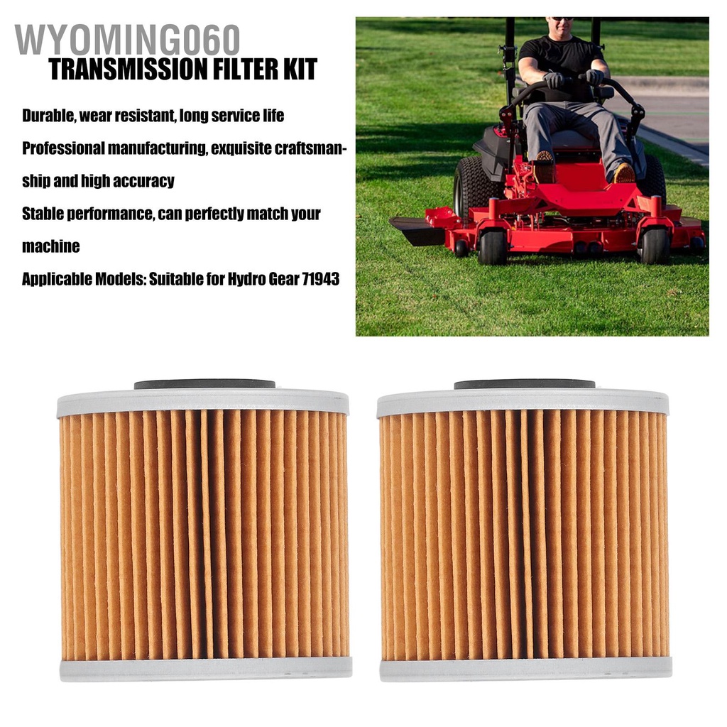 [Hàng Sẵn sàng] Bộ lọc truyền động thủy lực 2 cái với Ô Nhẫn Dụng cụ làm vườn Phụ kiện cho Hydro Gear【Wyoming060】