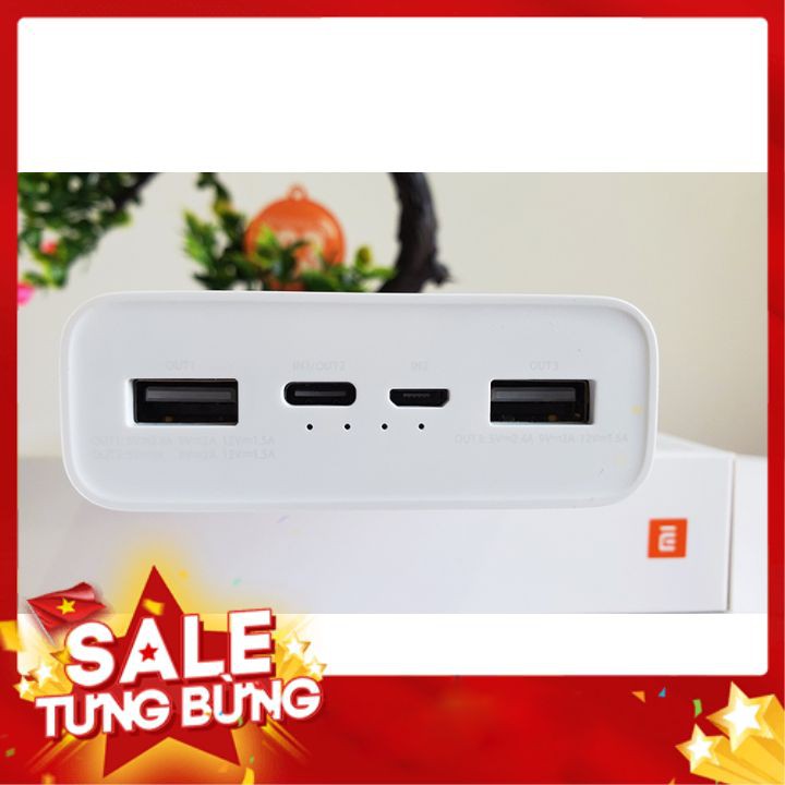 Sạc dự phòng Xiaomi Gen 3 chính hãng 20.000 mAh (2 cổng usb,sạc nhanh 18w) - pin sạc - sạc dự phòng