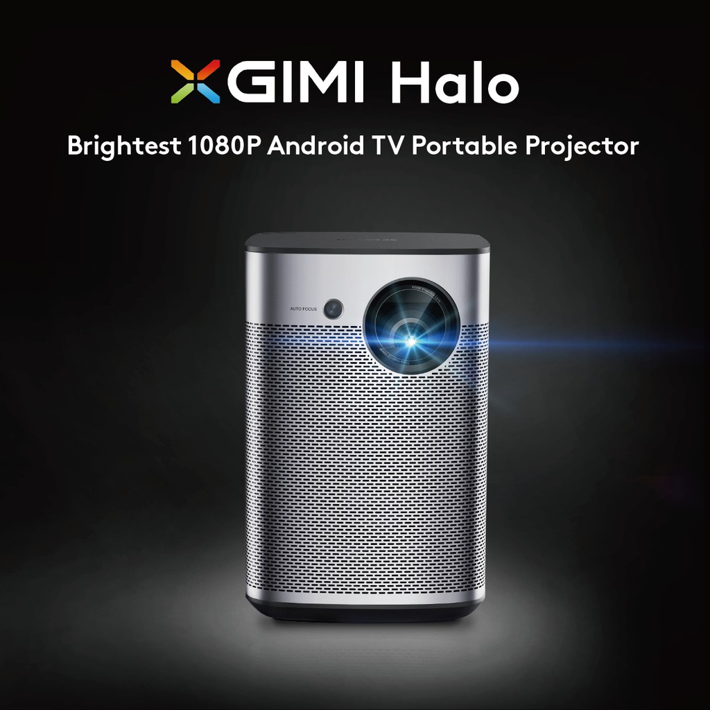 Máy chiếu XGIMI Halo (Bản Quốc tế), 800 ANSI Lumens, Full HD, loa Harman/Kardon / Android TV, Google assitant, Pin 4 giờ