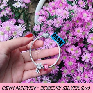Pan - vòng tay bạc - vòng mệnh hỏa mẫu hoa26 - bạc s925 - vòng charm pan
